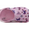 Crocs (PS) Klassinen puukengät Perhoskuvio ulkona tasakorkoinen urheiluvaaleanpunaiset sandaalit 206414-6GD