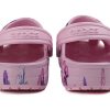 Crocs (PS) Klassinen puukengät Perhoskuvio ulkona tasakorkoinen urheiluvaaleanpunaiset sandaalit 206414-6GD