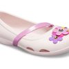 Crocs (PS) Lina Charm Flat Flowers Vaaleanpunaiset sandaalit 205529-6PI Crocs (PS) Lina Charm Flat Flowers Vaaleanpunaiset sandaalit 205529-6PI