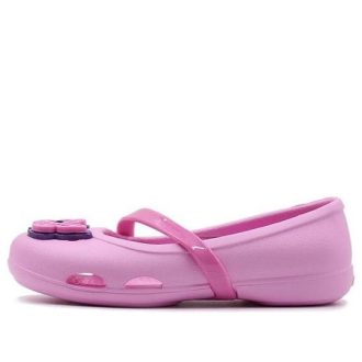 Crocs (PS) Lina Flat Small Casual vaaleanpunaiset sandaalit 205040-6I2
