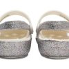 Crocs (PS) Outdoor tasakorkoiset kiiltävät urheiluhopeasandaalit 206370-93R