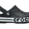 Crocs (PS) Pienet Crocs Outdoor Flat Heel Rantaurheilu Musta Valkoiset Sandaalit ”Black White” 205100-001