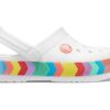 Crocs Rainbow Outdoor Beach Sports Big Boysin valkoiset sandaalit 207007-100