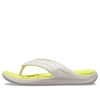 Crocs Reviva Tyylikkäät Yläpyöreät Varvasvarvastossut ”White Yellow” 205545-1CC