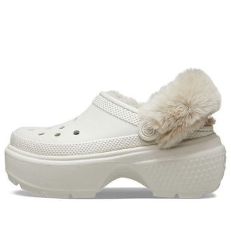 Crocs Stomp vuoratut puukengät ”valkoinen” 208546-160