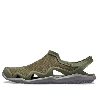 Crocs Swiftwater Mesh Wave Sandaalit ”Army Green” 205701-3TF Crocs Swiftwater Mesh Wave Sandaalit ”Army Green” 205701-3TF