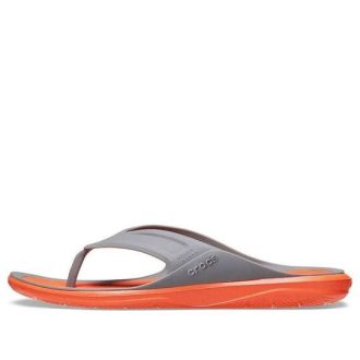 Crocs Swiftwater Wave -varvastossut ”Orange Grey” 206242-0EK Crocs Swiftwater Wave -varvastossut ”Orange Grey” 206242-0EK