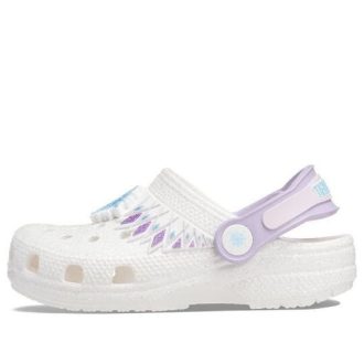 Crocs (TD) Crocs Classic Fun Lab I AM Frozen II Clog ”White Lila” 207715-100 Crocs (TD) Crocs Classic Fun Lab I AM Frozen II Clog ”White Lila” 207715-100