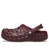 Crocs-vuoratut geometriset puukengät ”Dark Cherry” 210069-6WD
