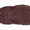Crocs-vuoratut geometriset puukengät ”Dark Cherry” 210069-6WD