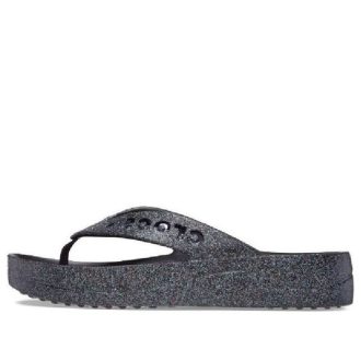 Crocs (WMNS) Baya Platform Glitter Flip Sandaalit ”Musta” 208463 Crocs (WMNS) Baya Platform Glitter Flip Sandaalit ”Musta” 208463