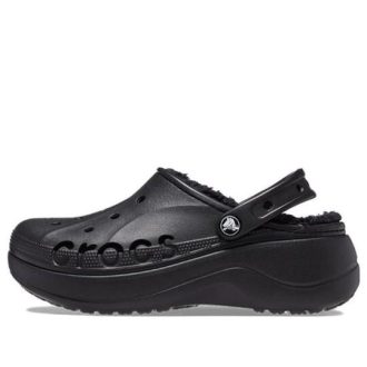 Crocs (WMNS) Baya Platform vuoratut puukenkäsandaalit ”Musta” 208708-001 Crocs (WMNS) Baya Platform vuoratut puukenkäsandaalit ”Musta” 208708-001
