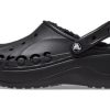 Crocs (WMNS) Baya Platform vuoratut puukenkäsandaalit ”Musta” 208708-001