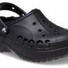 Crocs (WMNS) Baya Platform vuoratut puukenkäsandaalit ”Musta” 208708-001