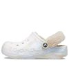 Crocs (WMNS) Baya vuorattu Fuzz Strap marmoroitu puukenkä ”White Multi” 209241