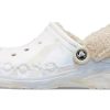 Crocs (WMNS) Baya vuorattu Fuzz Strap marmoroitu puukenkä ”White Multi” 209241
