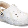 Crocs (WMNS) Baya vuorattu Fuzz Strap marmoroitu puukenkä ”White Multi” 209241