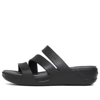 Crocs (WMNS) Boca Strappy Wedge Sandaalit ”Musta” 207434-001 Crocs (WMNS) Boca Strappy Wedge Sandaalit ”Musta” 207434-001