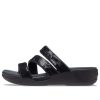 Crocs (WMNS) Boca Strappy Wedge Sandaalit ”Musta” 207645-001