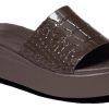 Crocs (WMNS) Brooklyn Croco Shine Slide Sandaalit ”Espresso” 209253-206