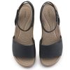 Crocs (WMNS) Brooklyn nilkkahihna kiila sandaalit ”Black Beige” 209406-07H