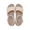 Crocs (WMNS) Brooklyn nilkkahihna kiila sandaalit ”Cream White Brown” 209406-2DS