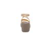 Crocs (WMNS) Brooklyn nilkkahihna kiila sandaalit ”Cream White Brown” 209406-2DS