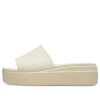 Crocs (WMNS) Brooklyn Slide ”White Beige” 208728-2Y2 Crocs (WMNS) Brooklyn Slide ”White Beige” 208728-2Y2