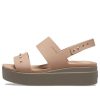 Crocs (WMNS) Brooklyn Studded Low Wedge ”Cork Mushroom” 209254-2DH
