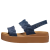 Crocs (WMNS) Brooklyn Woven Wedge Sandaalit ”Blue Brown” 209977-410