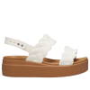 Crocs (WMNS) Brooklyn Woven Wedge sandaalit ”White Brown” 209977-0WV