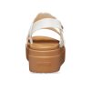 Crocs (WMNS) Brooklyn Woven Wedge sandaalit ”White Brown” 209977-0WV