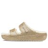 Crocs (WMNS) Classic Cozzzy Glitter Sandaalit ”Multi Gold” 208124-93S