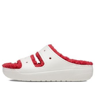 Crocs (WMNS) Classic Cozzzy Holiday -neulesandaali ”White Red” 209227-90H Crocs (WMNS) Classic Cozzzy Holiday -neulesandaali ”White Red” 209227-90H