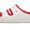 Crocs (WMNS) Classic Cozzzy Holiday -neulesandaali ”White Red” 209227-90H