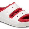 Crocs (WMNS) Classic Cozzzy Holiday -neulesandaali ”White Red” 209227-90H