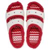 Crocs (WMNS) Classic Cozzzy Holiday -neulesandaali ”White Red” 209227-90H