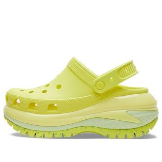Crocs (WMNS) Classic Crush Clogs ”Fluorescent Green” 207988-76M Crocs (WMNS) Classic Crush Clogs ”Fluorescent Green” 207988-76M
