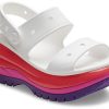 Crocs (WMNS) Classic Mega Crush Sandaali ”White Red Purple” 207989-94S