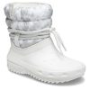 Crocs (WMNS) Classic Neo Puff Luxe -saappaat ”White Grey” 207312-1CR