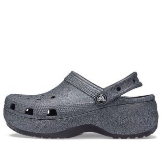 Crocs (WMNS) Classic Platform Glitter II Clog ”Musta” 207770-001