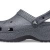 Crocs (WMNS) Classic Platform Glitter II Clog ”Musta” 207770-001