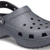 Crocs (WMNS) Classic Platform Glitter II Clog ”Musta” 207770-001