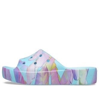 Crocs (WMNS) Classic Platform Palm Print -dia ”Blue Multi-Color” 208607-4NQ