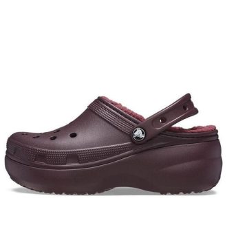 Crocs (WMNS) Classic Platform vuoratut puukengät ”Dark Cherry” 207938-6WD