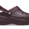 Crocs (WMNS) Classic Platform vuoratut puukengät ”Dark Cherry” 207938-6WD