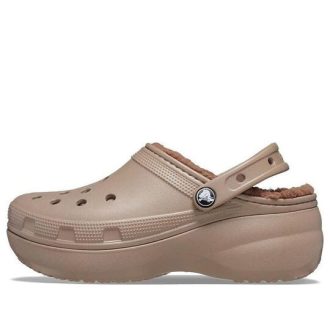 Crocs (WMNS) Classic Platform vuoratut puukengät ”Mushroom” 207938-195