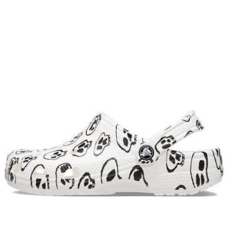 Crocs (WMNS) Classic Skull Print -puukengät ”White Black” 208993-103