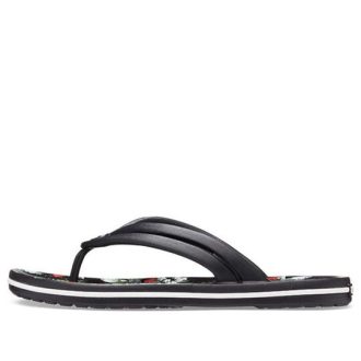 Crocs (WMNS) Crocband Flowers Flip-Flops Musta 206101-0FF