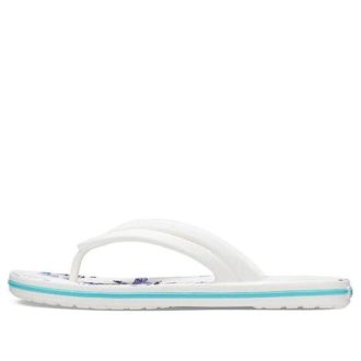 Crocs (WMNS) Crocband Flowers Flip-Flops valkoinen 206101-1C8